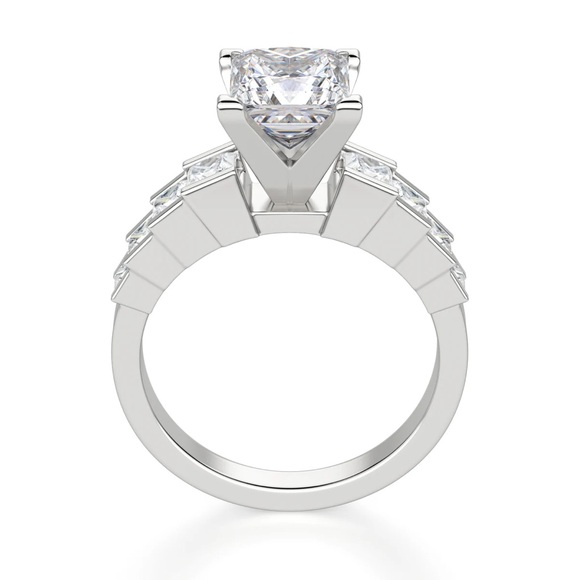 Diamond Nexus 2.4ct Princess Cinderella ring set - Picture 2 of 11